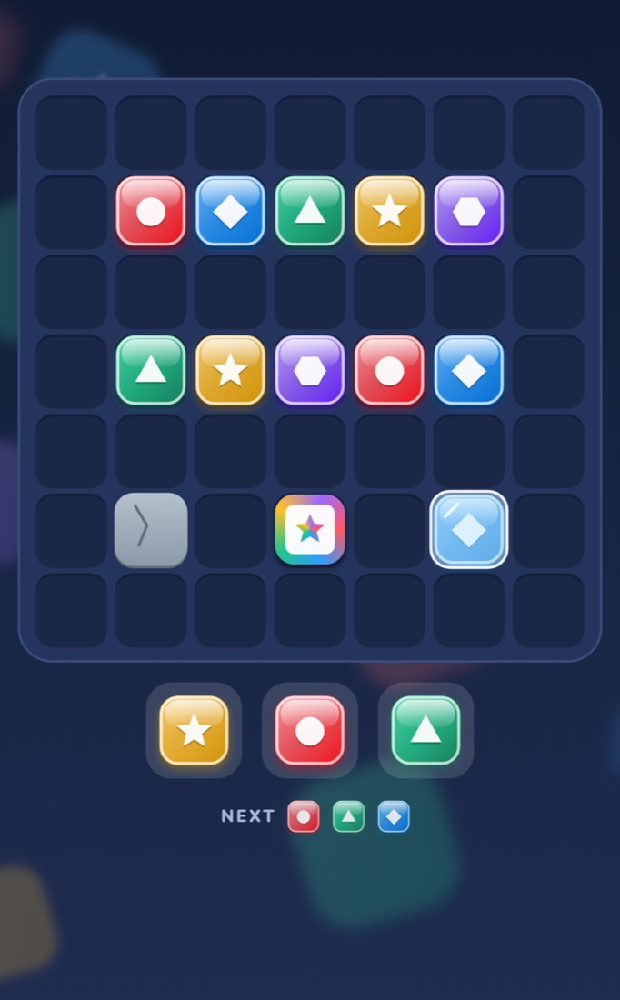 Midnight theme, glass tiles